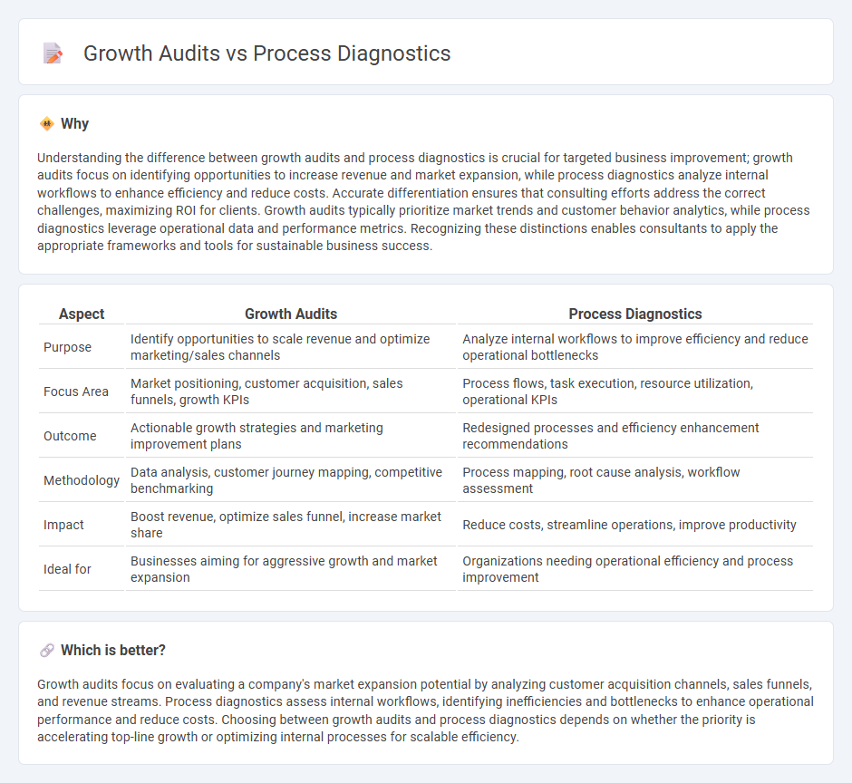 Growth Audits vs Process Diagnostics in Consulting