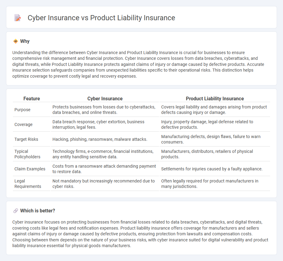 Cyber Insurance vs Product Liability Insurance in Insurance