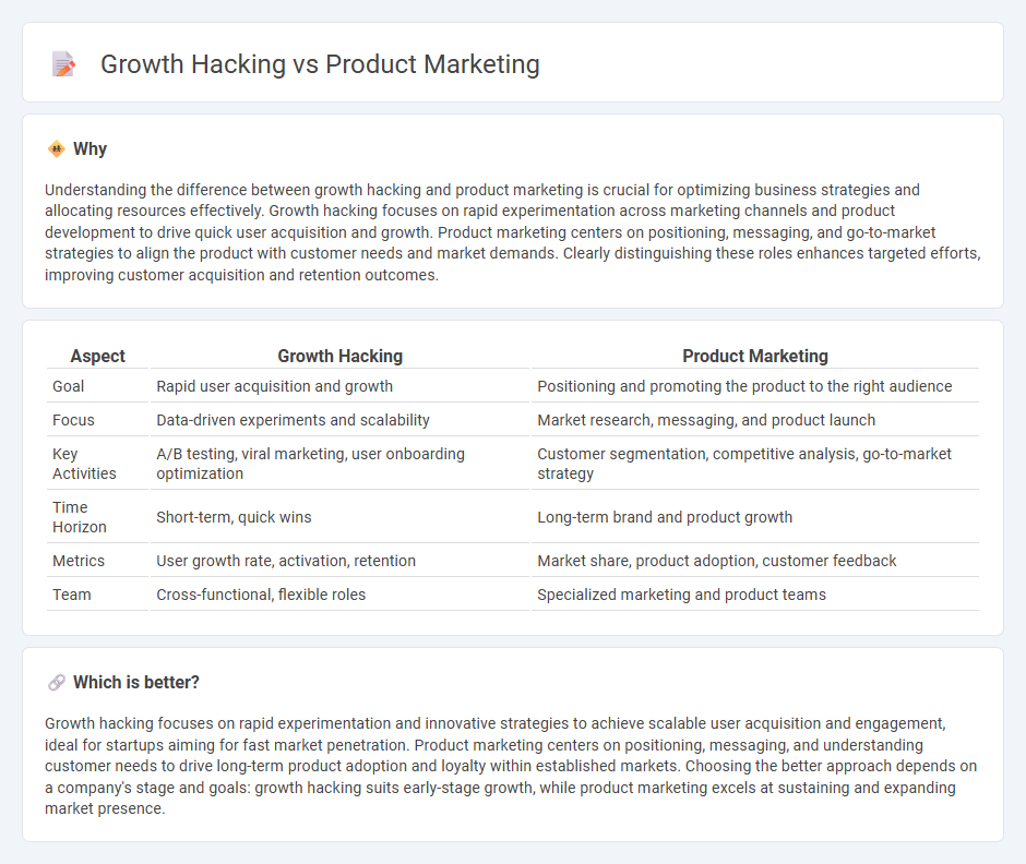Growth Hacking vs Product Marketing in Marketing