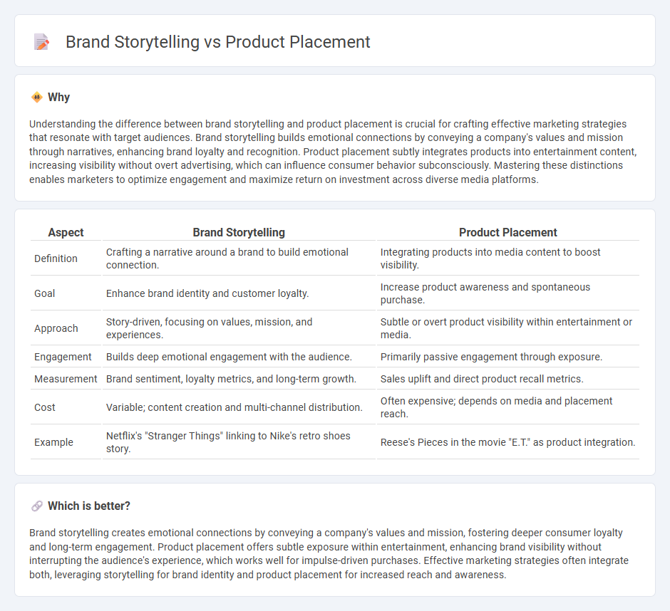 Brand Storytelling vs Product Placement in Marketing