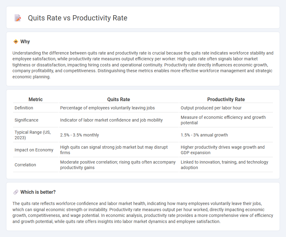Quits Rate vs Productivity Rate in Economy