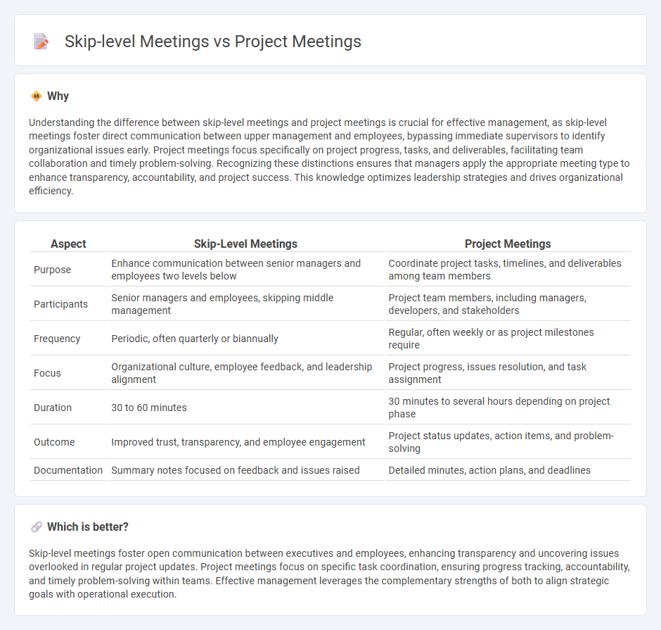 Skip-Level Meetings vs Project Meetings in Management