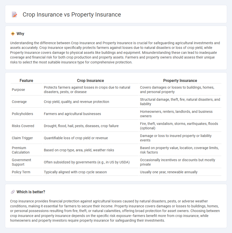 Crop Insurance vs Property Insurance in Insurance