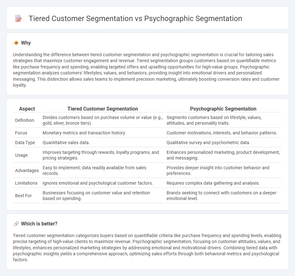 Tiered Customer Segmentation vs Psychographic Segmentation in Sales