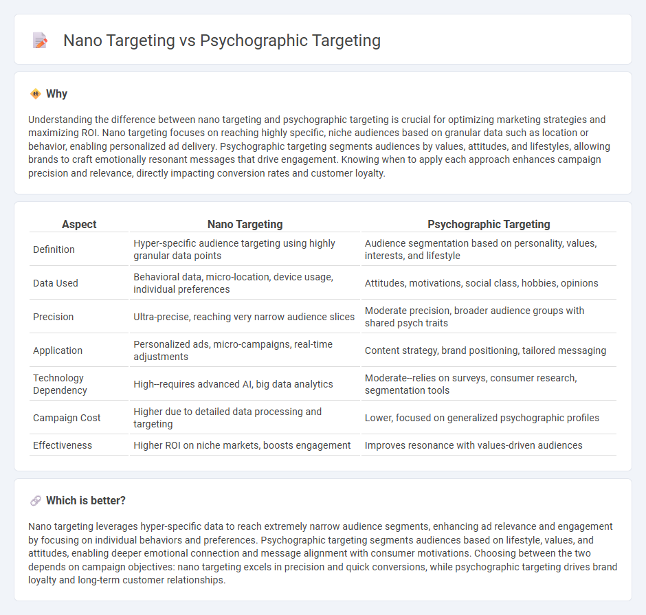 Nano Targeting vs Psychographic Targeting in Marketing