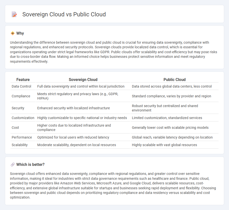 Sovereign Cloud vs Public Cloud in Technology