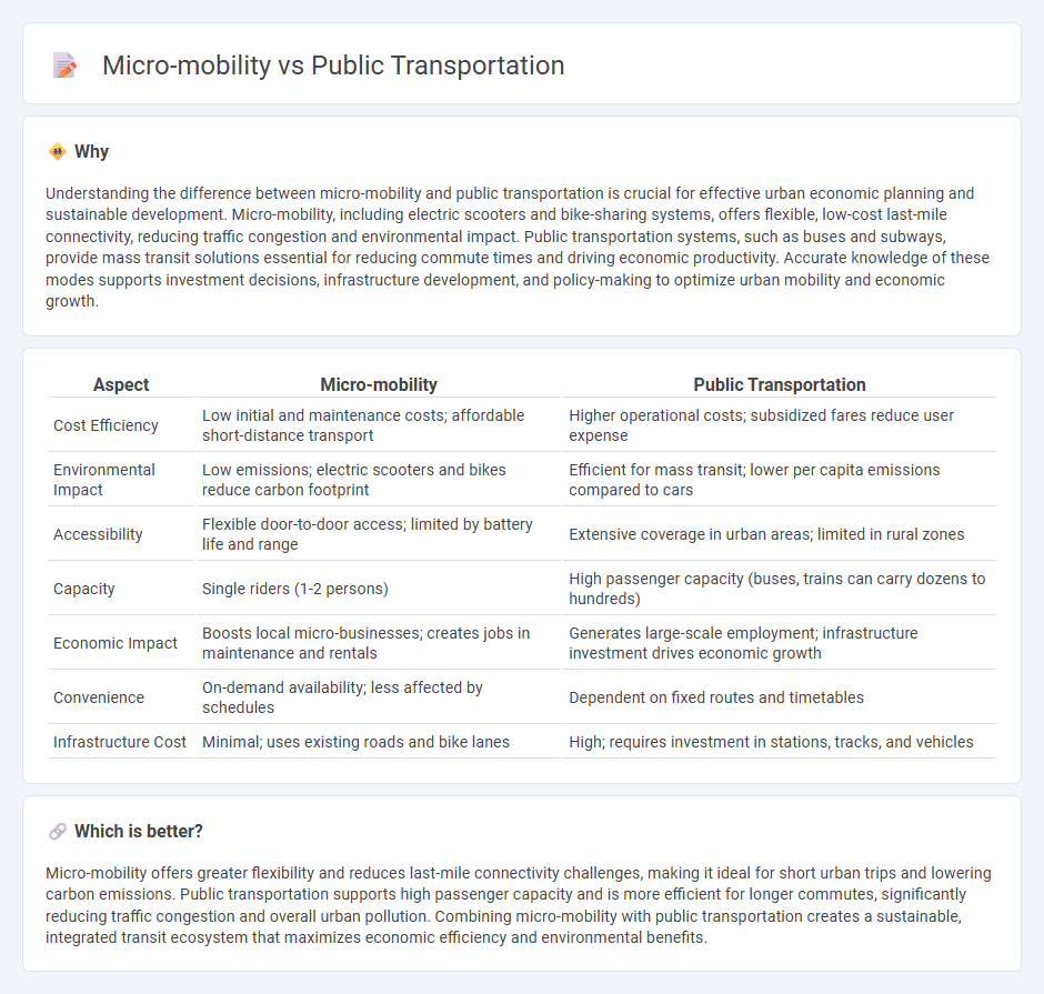 Micro-Mobility vs Public Transportation in Economy
