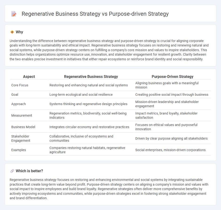 Regenerative Business Strategy vs Purpose-Driven Strategy in Consulting