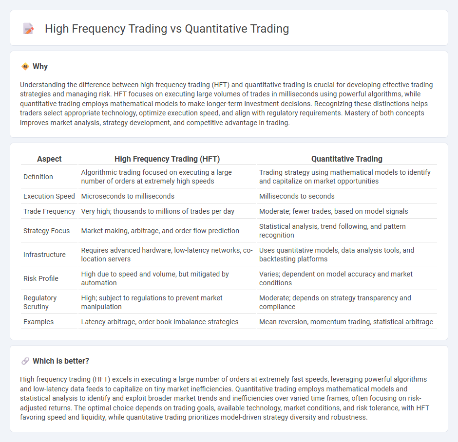 High Frequency Trading vs Quantitative Trading in Trading