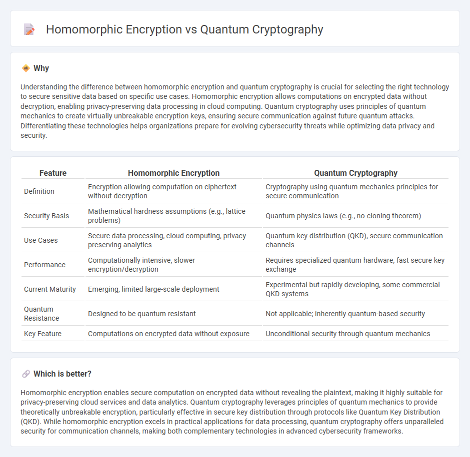 Homomorphic Encryption vs Quantum Cryptography in Technology