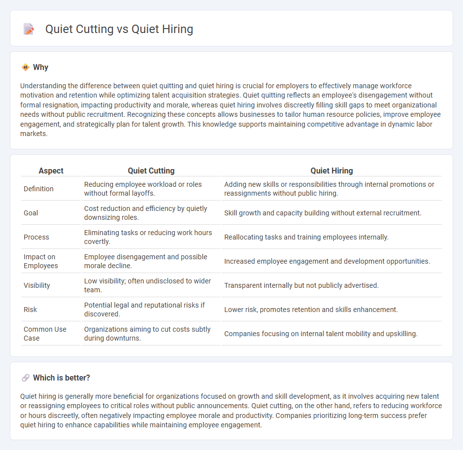 Quiet Cutting vs Quiet Hiring in Employment