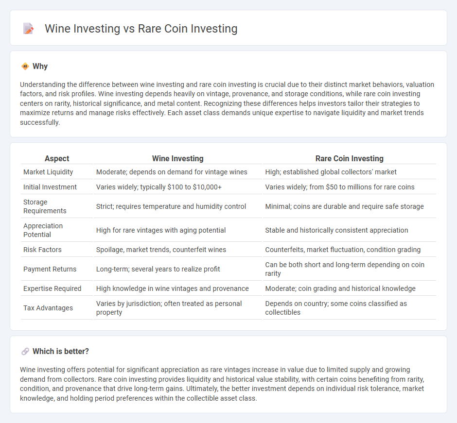 Wine Investing vs Rare Coin Investing in Investment