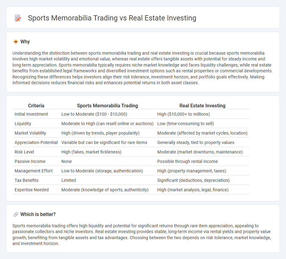 Sports Memorabilia Trading vs Real Estate Investing in Investment