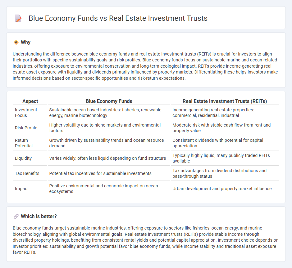 Blue Economy Funds vs Real Estate Investment Trusts in Investment