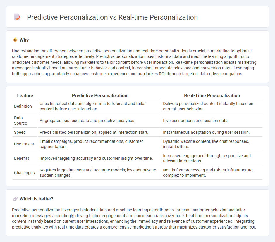 Predictive Personalization vs Real-Time Personalization in Marketing
