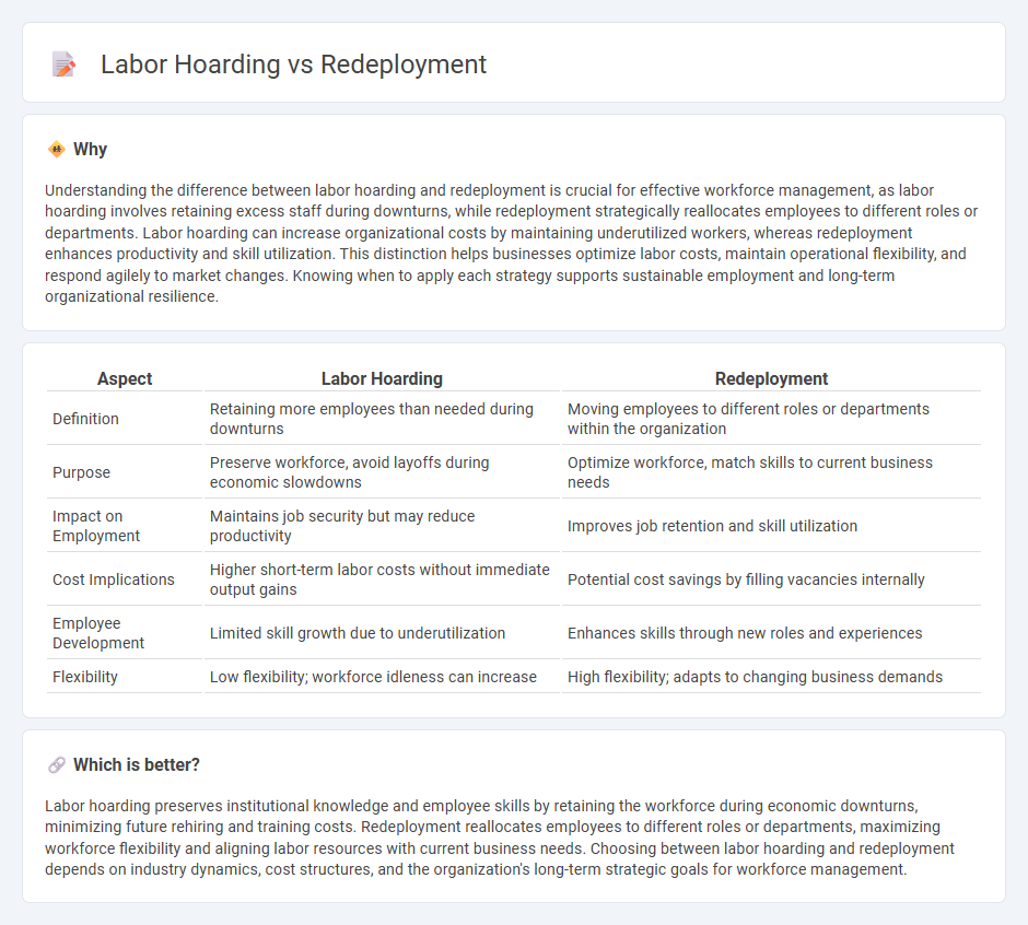 Labor Hoarding vs Redeployment in Employment