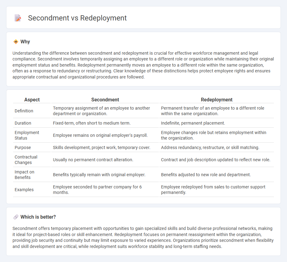 Secondment vs Redeployment in Employment