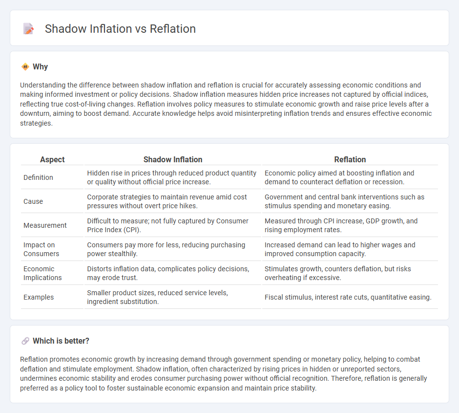 Shadow Inflation vs Reflation in Economy