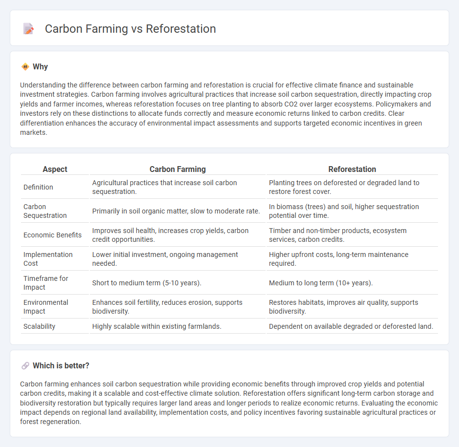 Carbon Farming vs Reforestation in Economy