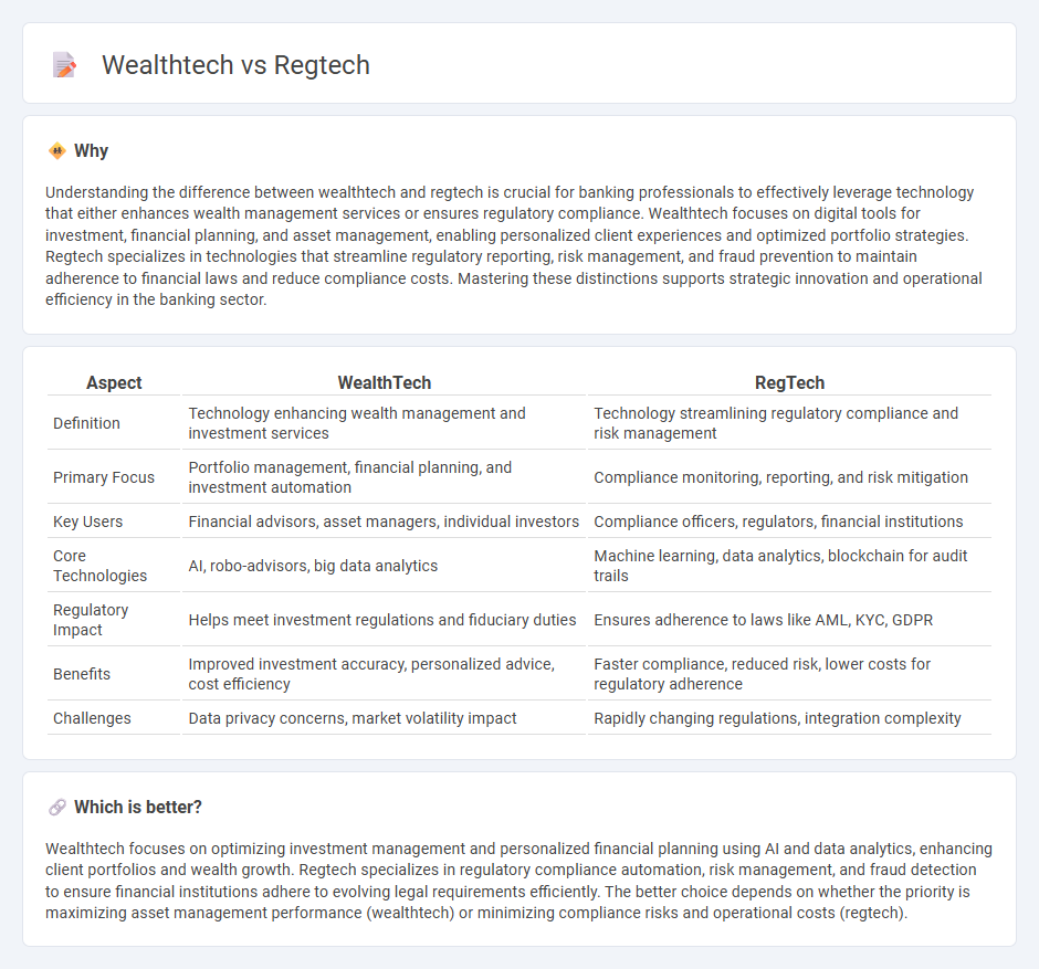 Wealthtech vs Regtech in Banking