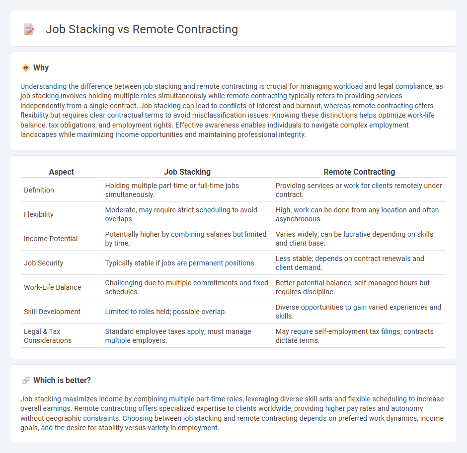 Job Stacking vs Remote Contracting in Employment