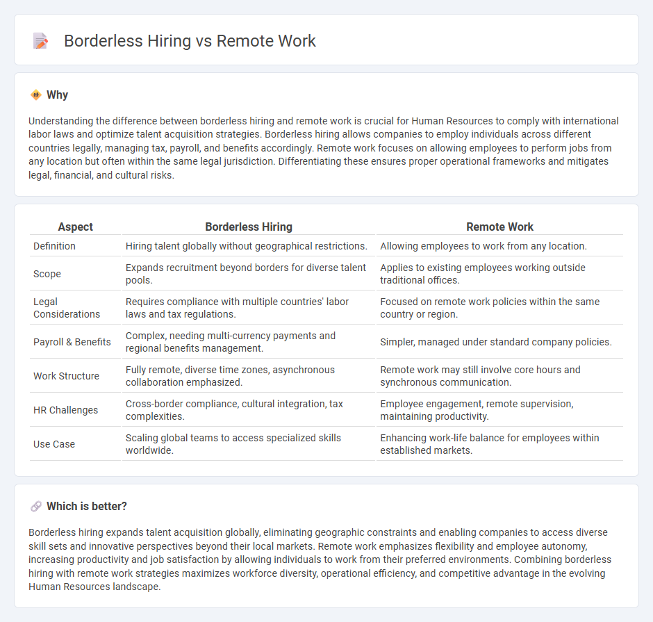 Borderless Hiring vs Remote Work in Human Resources