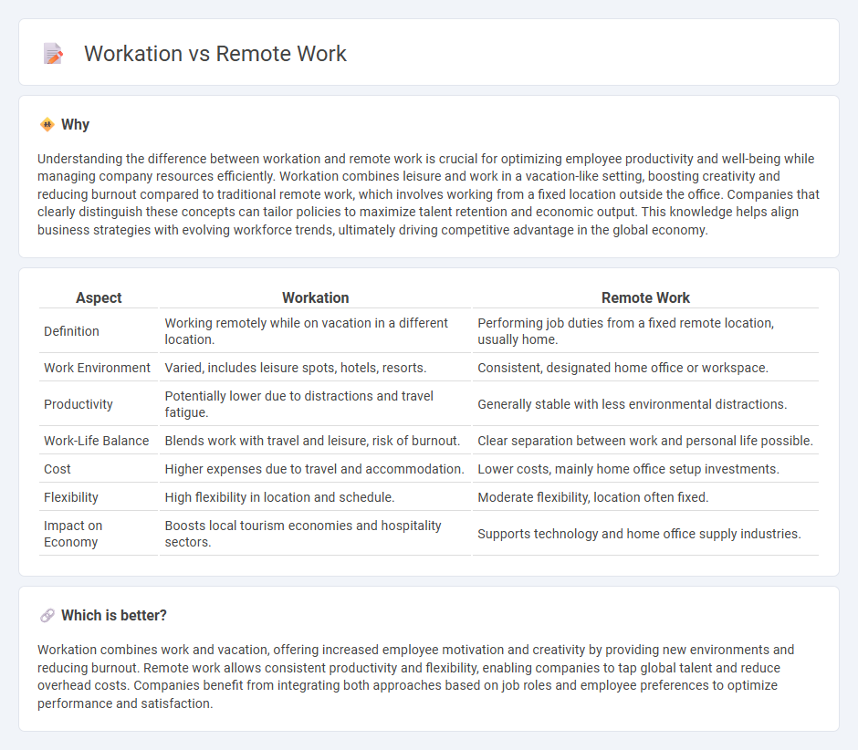Workation vs Remote Work in Economy