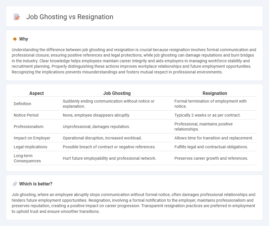 Job Ghosting vs Resignation in Employment