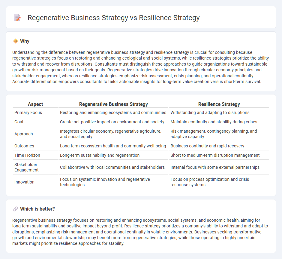 Regenerative Business Strategy vs Resilience Strategy in Consulting
