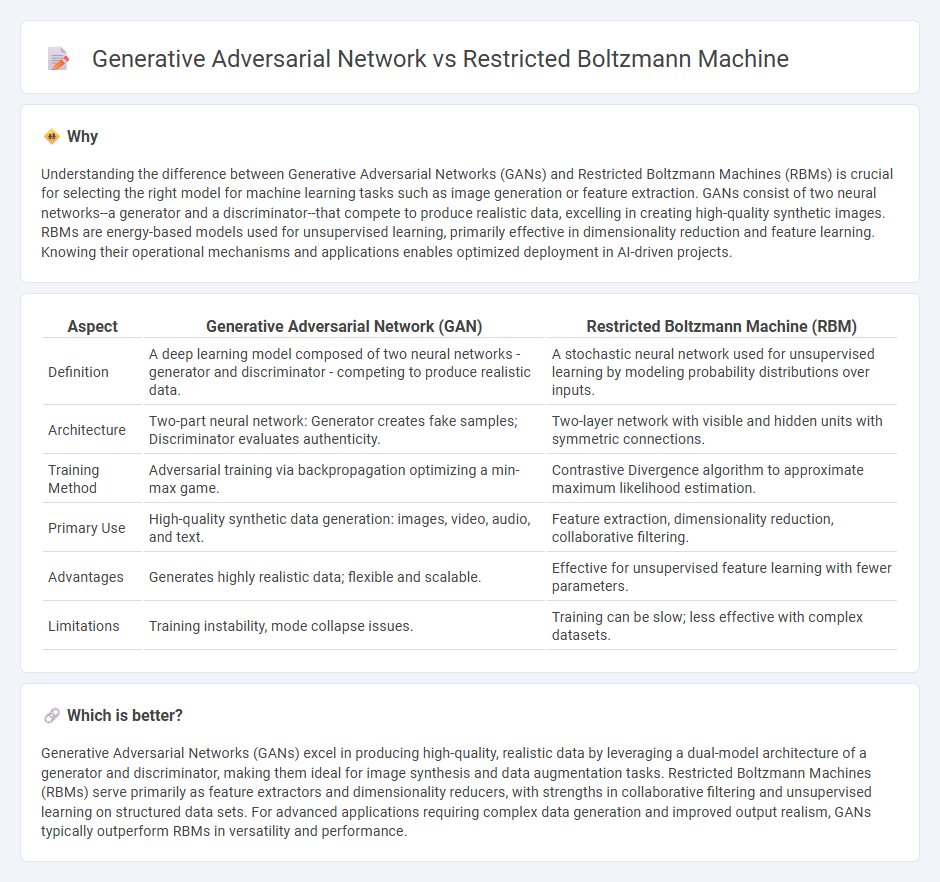 Generative Adversarial Network vs Restricted Boltzmann Machine in Technology