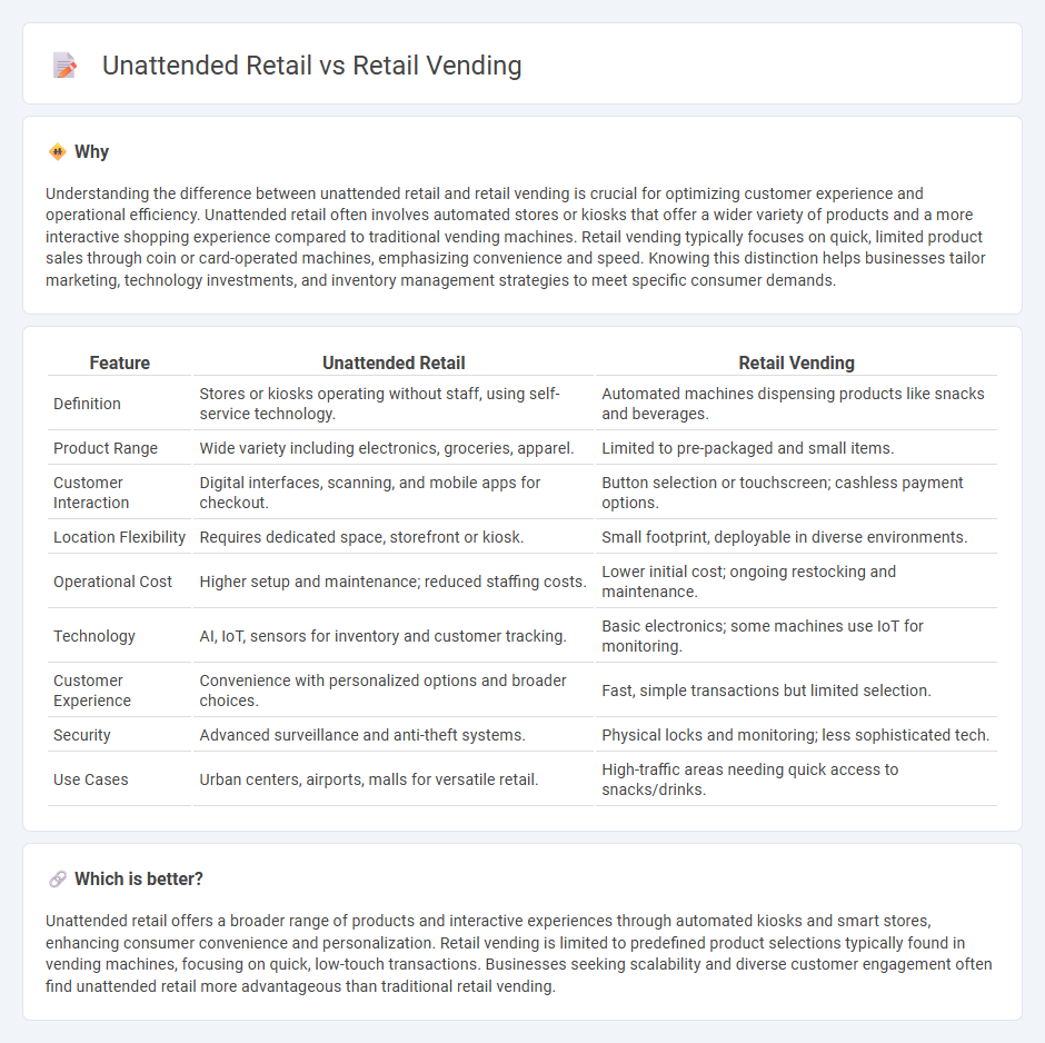 Unattended Retail vs Retail Vending in Retail