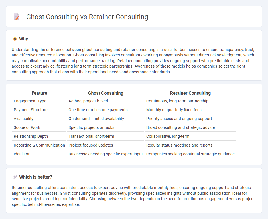 Ghost Consulting vs Retainer Consulting in Consulting