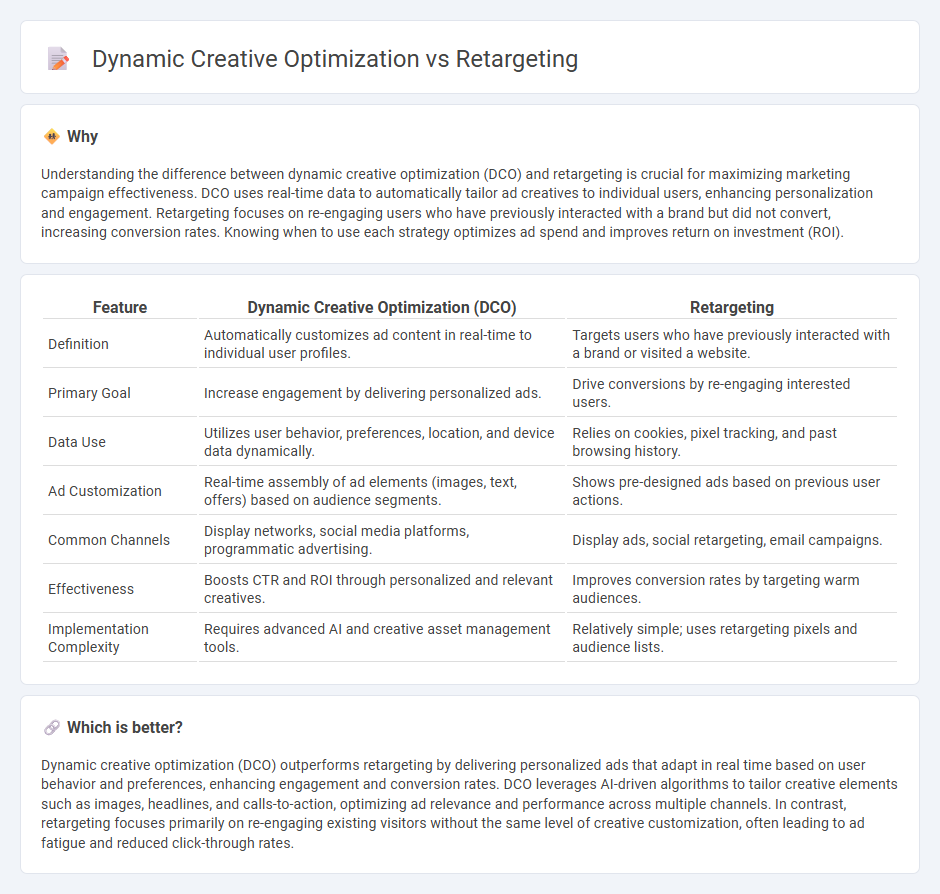 Dynamic Creative Optimization vs Retargeting in Marketing