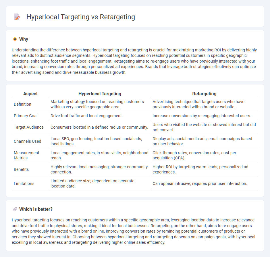 Hyperlocal Targeting vs Retargeting in Marketing