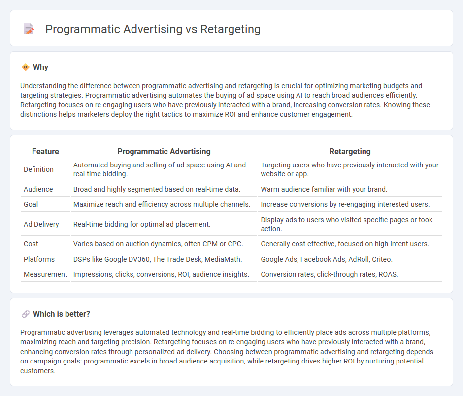Programmatic Advertising vs Retargeting in Marketing