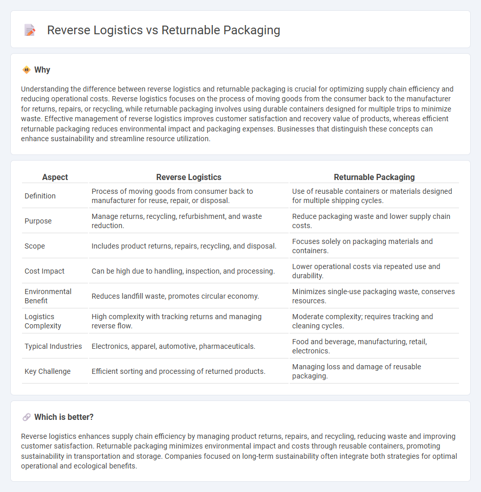 Reverse Logistics vs Returnable Packaging in Logistics
