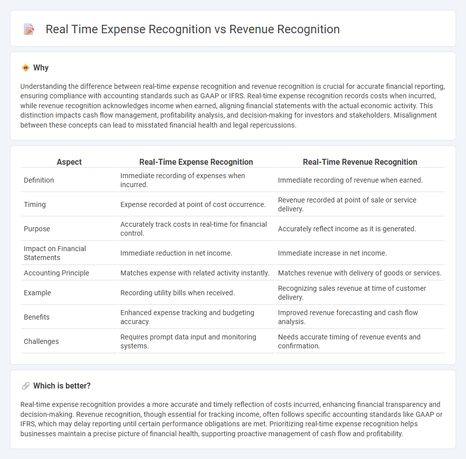 Real Time Expense Recognition vs Revenue Recognition in Accounting