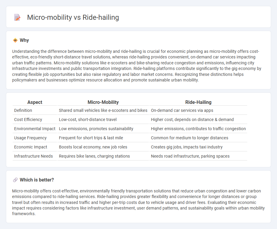Micro-Mobility vs Ride-Hailing in Economy