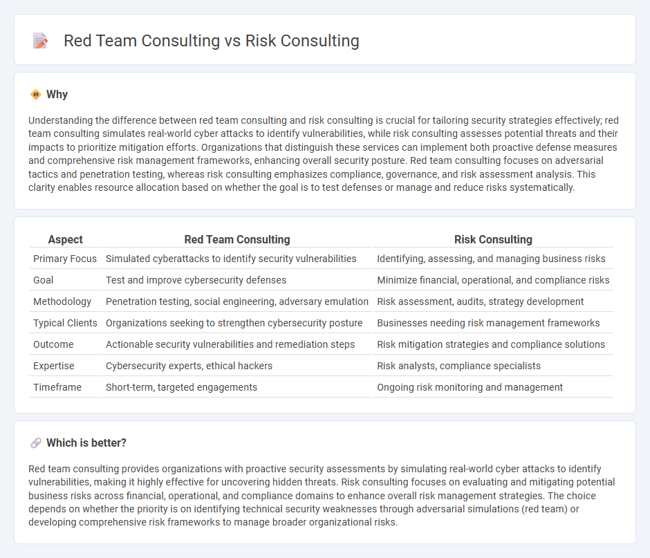 Red Team Consulting vs Risk Consulting in Consulting