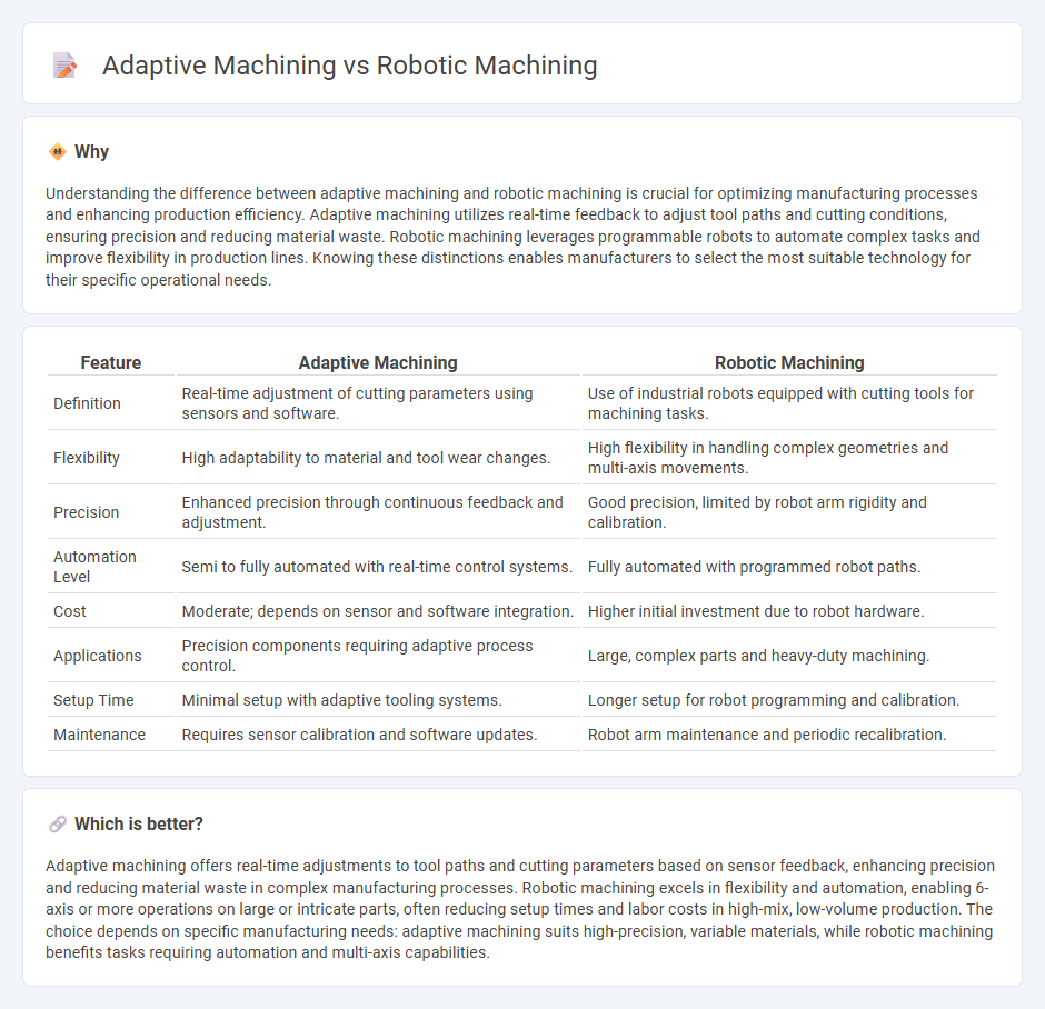 Adaptive Machining vs Robotic Machining in Manufacturing