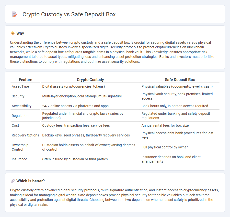 Crypto Custody vs Safe Deposit Box in Banking