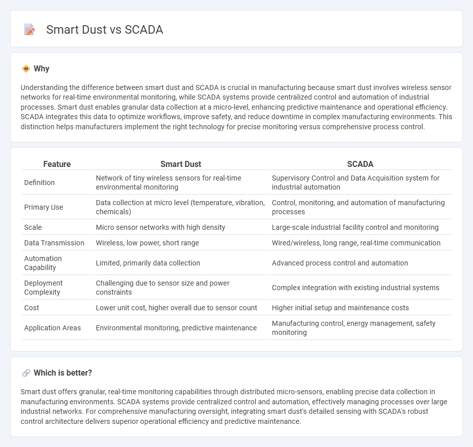 Smart Dust vs Scada in Manufacturing