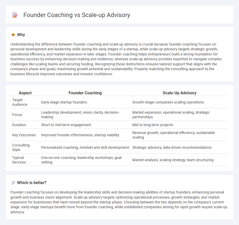 Founder Coaching vs Scale-Up Advisory in Consulting