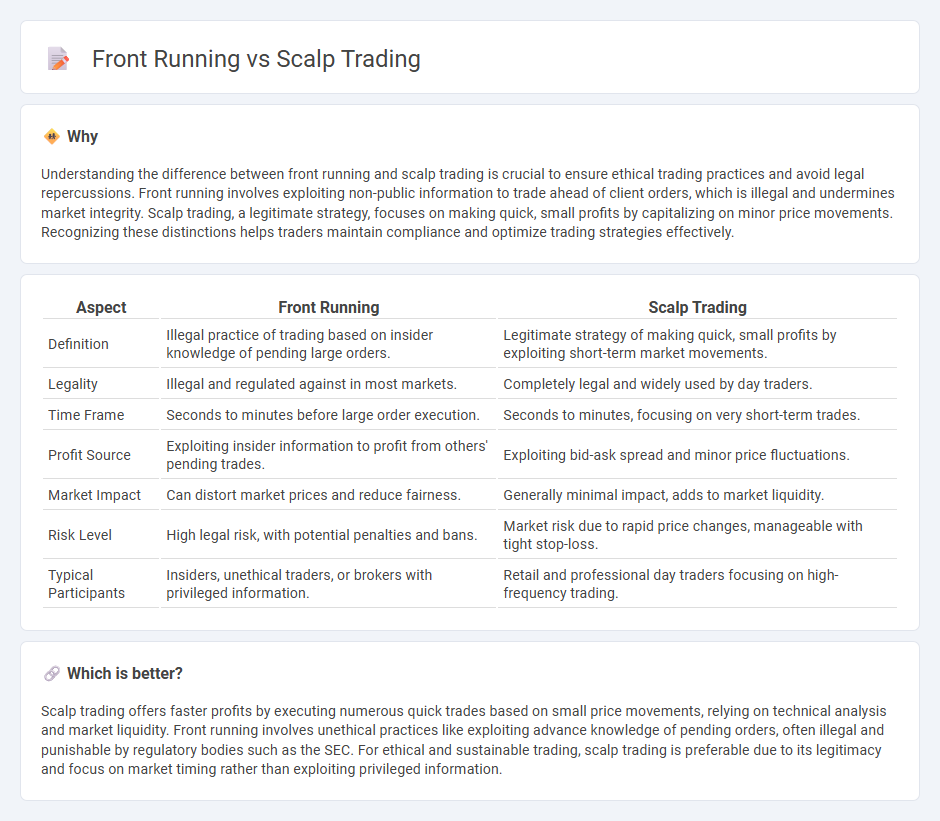 Front Running vs Scalp Trading in Trading