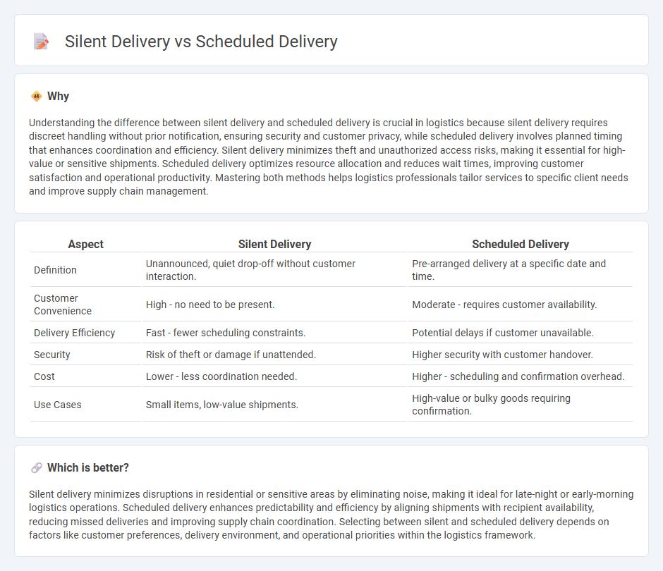 Silent Delivery vs Scheduled Delivery in Logistics
