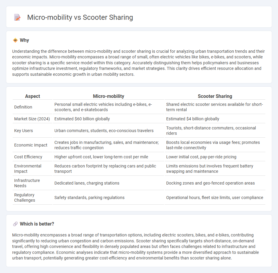 Micro-Mobility vs Scooter Sharing in Economy