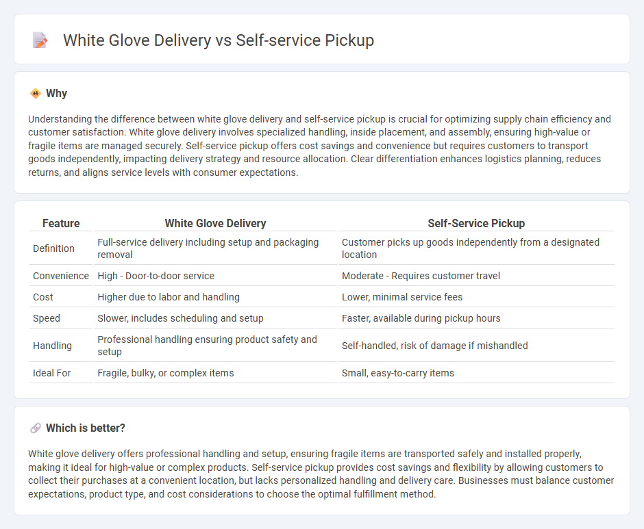 White Glove Delivery vs Self-Service Pickup in Logistics
