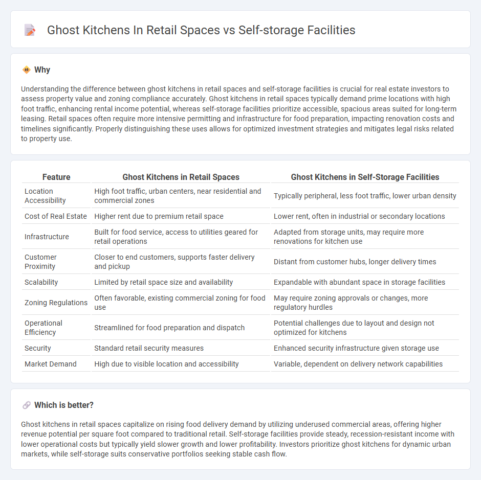 Ghost Kitchens In Retail Spaces vs Self-Storage Facilities in Real Estate