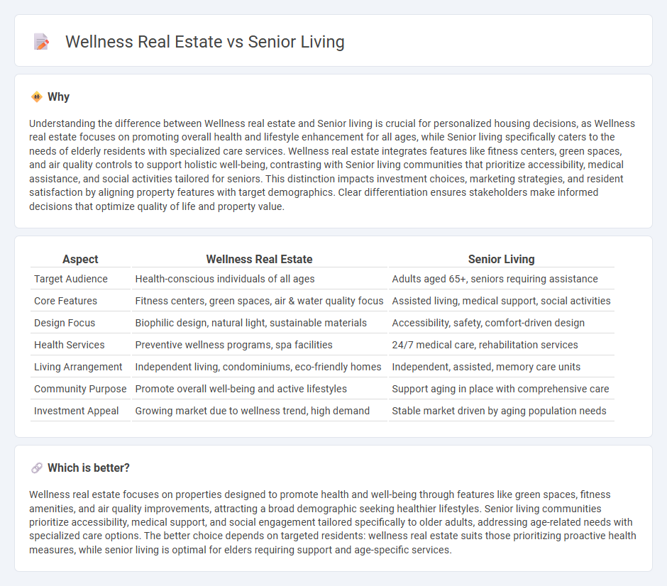 Wellness Real Estate vs Senior Living in Real Estate