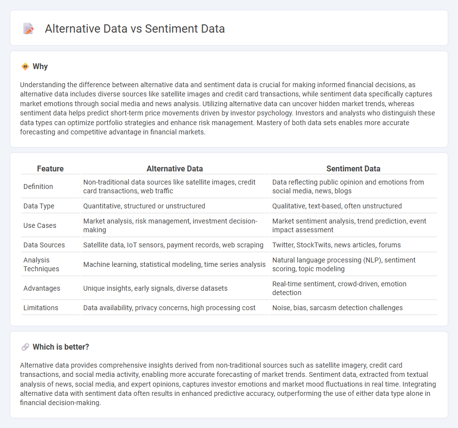 Alternative Data vs Sentiment Data in Finance